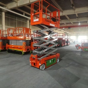 Plataforma Elevadora de Tijera Manual SJPT0407, Altura de Elevación de 7.6M, Trabajo Aéreo Móvil, Totalmente Motorizada, Peso Bruto de 630KG que Garantiza la Estabilidad - Product Image 1