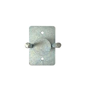 Base à double barre d'armature <span class=keywords><strong>en</strong></span> acier galvanisé jaune avec cylindre à filetage interne, pièce d'ancrage soudée pour colonne préfabriquée - Product Image 3