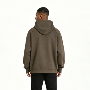 Sweat-shirts unisexes surdimensionnés noirs personnalisés pour couples, qualité supérieure 400 GSM, OEM - Product Image 2