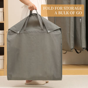 Vêtements de voyage protecteur costume sacs de couverture anti-poussière suspendus longs sacs de vêtement pour robe - Product Image 5