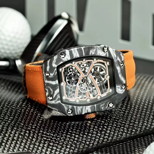 Reloj Deportivo de Alta Gama de Edición Limitada con Caja Ultrafina en Forma de Barril de Fibra de Carbono, Movimiento Automático Mecánico y Esfera de Cristal de Zafiro - Product Image 6