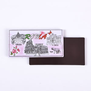 Imán de refrigerador de ciudad de estilo romano personalizado Metal de nuevo estilo para decoración de nevera promocional - Product Image 1