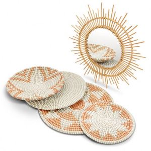 Living Decor Negozio Boho Canapa Tavolino Arte Murale Etiope Art Deco Nostalgia Pare Di Decoracion - Product Image 5