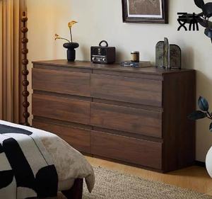 Vente à chaud <span class=keywords><strong>commode</strong></span> nouveau design grande capacité 8 <span class=keywords><strong>tiroirs</strong></span> coffre de rangement MDF bois coiffeuse chambre meubles en gros - Product Image 2