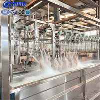 La petite ligne mobile d'abattage de poulet traite 1000 oiseaux/heure ROI facilement rapide pour le nouvel abattoir avec la certification de la CE