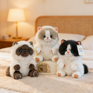 Porte-clés en peluche personnalisé, pendentif chat, jouet, vente en gros, ODM OEM, cadeau de vacances, souvenir d'événement, support de logo personnalisé - Product Image 3