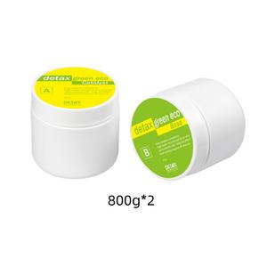 Groene Eco 800g*2 Groene en gele siliconen oorafdrukmateriaal putty voor het maken van op maat gemaakte oordopjes - Product Image 3