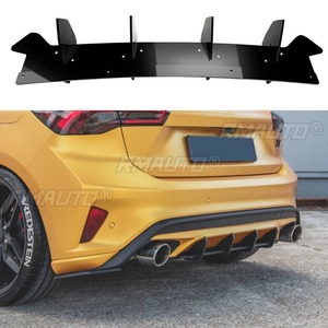 สปอยเลอร์กันชนหลังรถยนต์ ชิ้นส่วนตกแต่งสำหรับ Ford Focus ST MK4 2018-2021 ฝาครอบป้องกันกันชน อุปกรณ์เสริม - Product Image 1