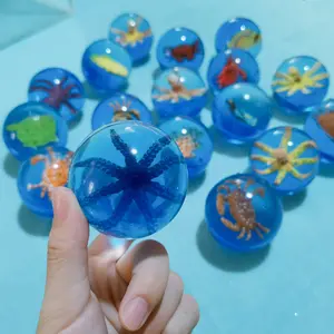 어린이 장난감을위한 맞춤형 대형 바다 동물 탄력 공 고무 탄성 공