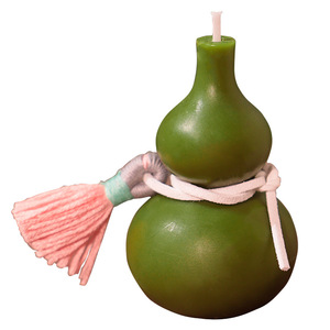 Bougie parfumée en forme de gourde avec pompon, style chinois, pour cadeau du Nouvel An 2026, bougie décorative parfumée en gros, idéale pour mariages et fêtes - Product Image 6