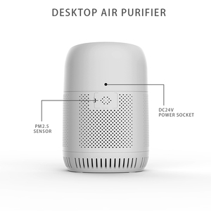 KATALD <span class=keywords><strong>Purificateur</strong></span> <span class=keywords><strong>d</strong></span>'<span class=keywords><strong>air</strong></span> de bureau en ABS blanc très vendu avec capteur de température et <span class=keywords><strong>d</strong></span>'humidité PM2.5 et filtre HEPA H13 pouvant ajouter une lampe UV - Product Image 3