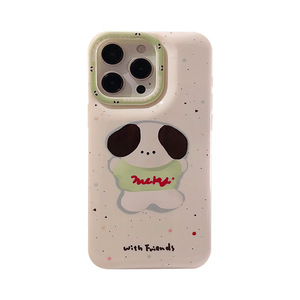 Custodia protettiva antiurto in morbido TPU bianco per <span class=keywords><strong>iPhone</strong></span> 15 14 13 12 <span class=keywords><strong>11</strong></span> <span class=keywords><strong>Pro</strong></span> Max XR X XS simpatico cartone animato cucciolo custodia per cellulare - Product Image 1