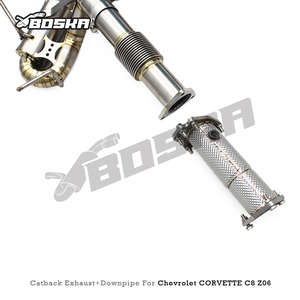 Tuyau d'échappement Catback en titane sur mesure à flux libre pour Chevrolet CORVETTE C8 Z06 2019-2025 avec système de soupape OEM - Product Image 2