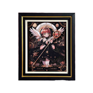 2025 alta calidad hecho a mano 3D <span class=keywords><strong>Cardcaptor</strong></span> <span class=keywords><strong>Sakura</strong></span> Anime Girl pintura papel artesanía decoración del hogar con iluminación regalo marco de fotos - Product Image 4