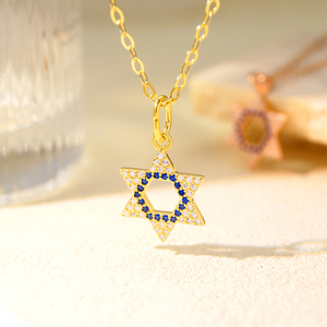 Tốt 925 Bạc hợp thời trang judaica đồ trang sức nhỏ mặt dây chuyền sao của <span class=keywords><strong>David</strong></span> Charms đối với trang sức làm dangle Bông tai - Product Image 6