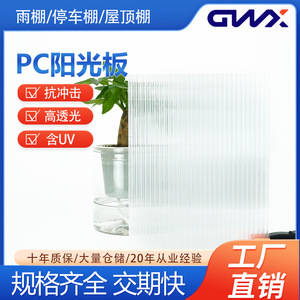Gwx Pc Hollow Board Transparent Double Layer 5800mm Sun Sheet For Roofing And Insulation - Product Image 5