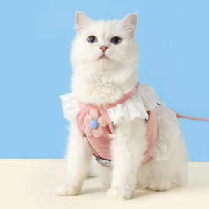 Baju kucing HIPHOPPET, baju putri anak anjing, baju anak anjing kecil, Harness, anti goncangan, untuk kucing kecil - Product Image 1