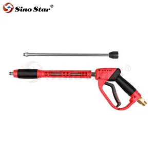 3 in 1 Black And Red Long Spray Jet Cleaning Gun Water Jet Cleaner High Pressure Car Washer Metal Gun SP00237