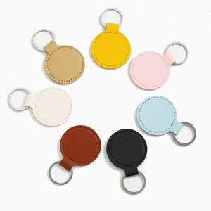 Porte-clés en cuir PU personnalisé, pliable, écologique, avec impression en relief, accessoires pour clés de voiture, cuir - Product Image 3
