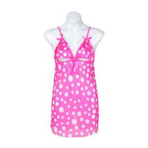 Nueva Lencería Erótica Sexy con Estampado de Lunares Transparente, Escote Bajo, Espalda Descubierta, Abertura en la Entrepierna, Lencería Erótica con Curvas Encantadoras para Mujer - Product Image 5