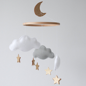 Usine unique feutre de dinosaure berceau mobile feutre mobile berceau Montessori neutre pépinière suspendus Dino Mobiles nouveau-né - Product Image 3