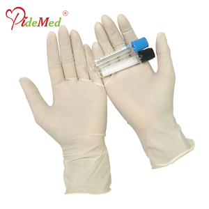 Gants d'examen jetables en latex sans poudre, épaisseur 5 MIL, longueur 24 CM, bord coupé, manchette lisse, imperméables, stériles, usage général, Malaisie - Product Image 1