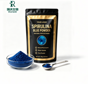 Lebensmittelqualität Phycocyanin E18 Blaues <span class=keywords><strong>Spirulina</strong></span>-Pulver Natürliche Farbstoffe Wasserlöslich Halal/Koscher-Zertifiziert Rohstoff für Weichgummis - Product Image 4
