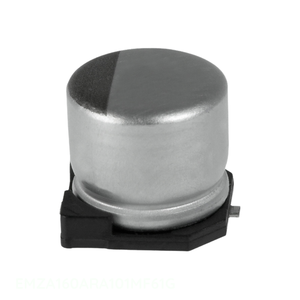 Condensador de Montaje Superficial SMD de 100 uF, 20%, 16 V, Canal del Fabricante 100 uF EMZA160ARA101MF61G, CAP ALUM 100UF - Product Image 1