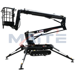 10m mini nhỏ gọn tự hành điện tất cả các địa hình Crawler theo dõi Spider Lift với điều khiển từ xa CE cấp giấy chứng nhận - Product Image 1