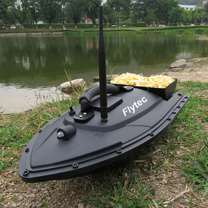 Barco Cebador de Pesca a Control Remoto Flytec Rc, 54x27x21cm, Doble Tolva, Retorno con un Solo Botón, Alimentado por Batería, Negro - Product Image 4