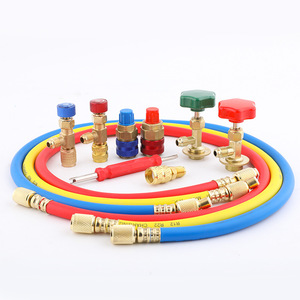 Kit de manomètre de pression pour climatiseur R134a, ensemble de tuyaux de charge de réfrigérant à double manomètre CT-536, manomètre de précision pour voiture et usage domestique - Product Image 1