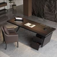 Bureau d'ordinateur multifonctionnel au design original, moderne et minimaliste, mobilier de bureau commercial simple, bureau de direction