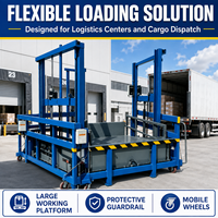 Plateforme mobile de chargement de conteneurs, plateforme élévatrice mobile pour camions porte-conteneurs