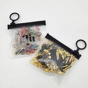 Customized Small Moisture Proof Screen Printed Frosted PVC Zipper <b>Bag</b> for Cosmetic Jewelry Ring Packaging - Product Image 2