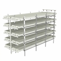 Grande ferme herbe culture hydroponique fourrage machine orge vert fourrage fourrage plateaux de culture hydroponique