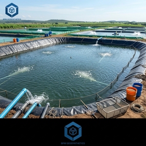 Bacs en géomembrane HDPE durables pour étangs à poissons, Philippines, pour revêtement de bassins à crevettes - Product Image 5