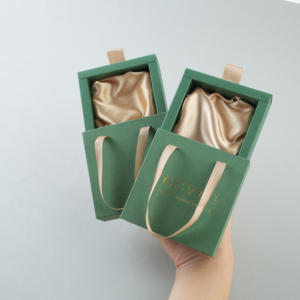 Caja de Joyería de Cartón Portátil con Cajón Deslizante, Personalizable con Logotipo, en Oferta, para Anillos, Collares, Pulseras, Regalos y Almacenamiento - Product Image 3