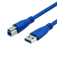 Câble d'imprimante USB 3.0 haute vitesse à tête carrée avec connecteurs USB-A/B, en cuivre sans oxygène, charge rapide, options 1m/2m