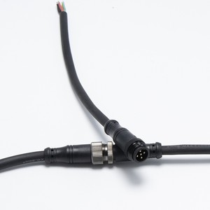 M16 <b>Waterproof</b> Connector <b>Cable</b> 2-5 Core Outdoor Signal Transmission Plug In Tighten Threaded Joint PVC Shell - Product Image 2