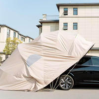 Abri de voiture mobile pliable rétractable, pare-soleil ignifuge, couverture de voiture chaude, auvent extérieur, abri de garage pour voiture