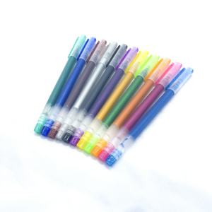 Venta caliente de gran capacidad de regalo promocional logotipo personalizado Multicolor Gel Ink <span class=keywords><strong>Pen</strong></span> Set - Product Image 2