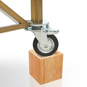 Elevadores de Muebles Rústicos Hechos a Mano de Madera de Pino, Elevadores Resistentes para Camas, Sofás y Escritorios, Juego de Elevadores de Patas de Estilo Folclórico Pulido, 4 Piezas Similares - Product Image 6