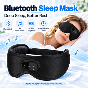 Antifaz Inteligente Bluetooth 5.4 para Dormir, con Bloqueo de Luz 3D, Audio de Ruido Blanco, para Viajes y Relajación - Product Image 3