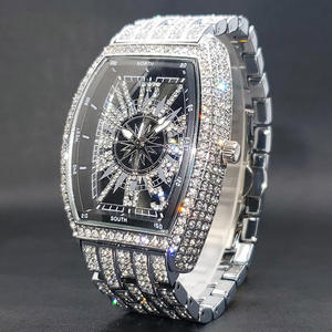Montres mécaniques pour hommes sur mesure, entièrement serties de diamants étincelants, Moissanite, style Hip-hop, testées au diamant - Product Image 6