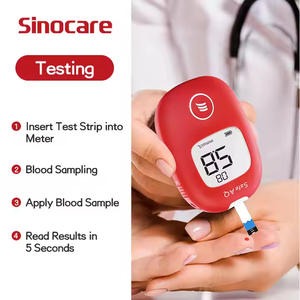 Kit <span class=keywords><strong>de</strong></span> <span class=keywords><strong>medidor</strong></span> <span class=keywords><strong>de</strong></span> <span class=keywords><strong>glucosa</strong></span> en sangre <span class=keywords><strong>Sinocare</strong></span> Safe AQ Smart con tiras reactivas y dispositivo <span class=keywords><strong>de</strong></span> punción para uso doméstico - Product Image 4