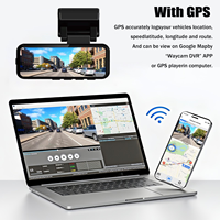 Cámara para Coche WiFi con Doble Lente, Visión Nocturna, Gran Angular de 170°, Estacionamiento 24H, 4K, GPS, Alarma Electrónica, MicroSD, DVR