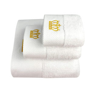 Vente en gros de serviettes de bain 100% coton avec logo personnalisé pour hôtels de luxe ensemble de serviettes de bain à broderie personnalisée - Product Image 4
