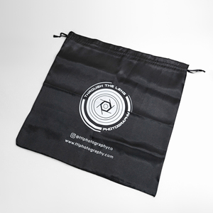 Custom Silk Satin Thanksgiving Gift Bag with Drawstring Logo Printing for Jewelry Gift Storage Candy Packaging - Product Image 1