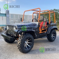 Mini Jeep Willys Richi 200cc 4 places, Quad 125cc 2 places pour enfants, essence, moteur 3000W, batterie 60V, 4x4, buggy