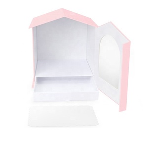 Boîte à jouets en carton avec impression de noël, emballage de luxe personnalisé, toit pour <span class=keywords><strong>maison</strong></span> de poupées pour rangement des cadeaux - Product Image 2